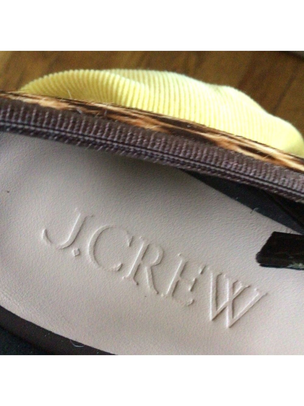 J. Crew New Leopard Print the Quinn Mary Jane flat sz 7.5 - Picture 8 of 11